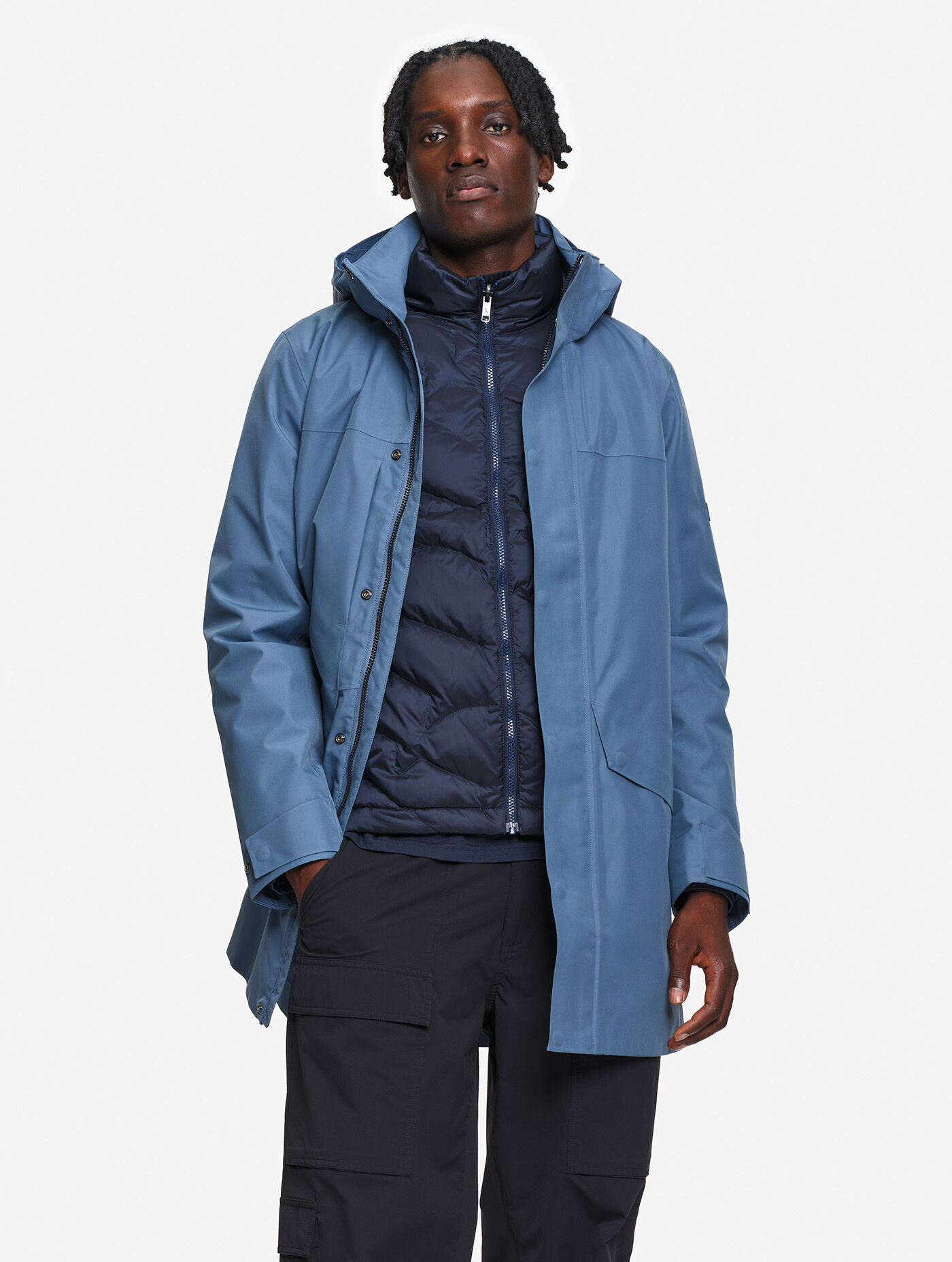 Parka GORE-TEX&reg; longue 2 couches avec capuche T-KIT&reg;