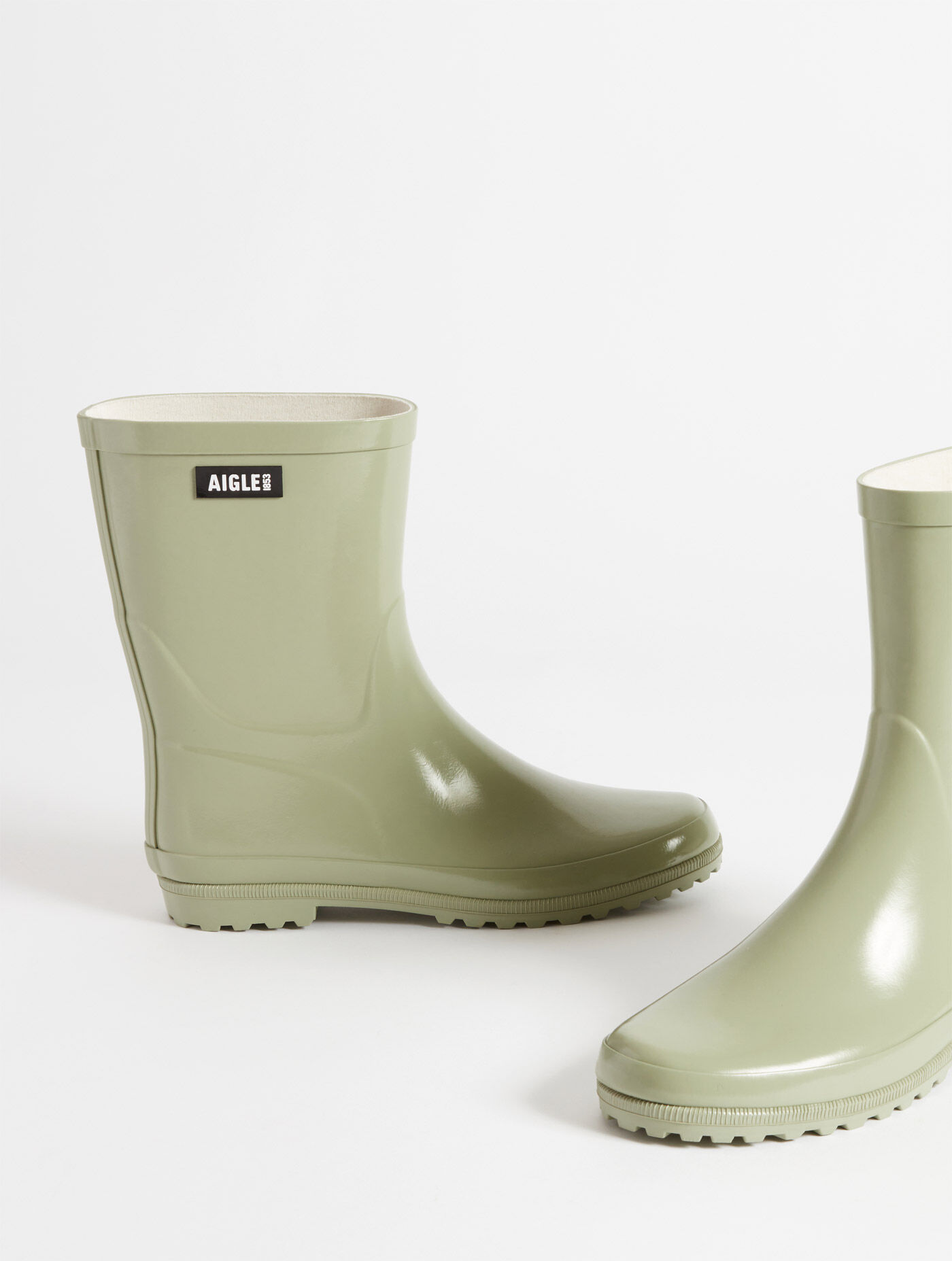 Aigle Eliosa Bottil Rain Boots Green US 5.5 Woman