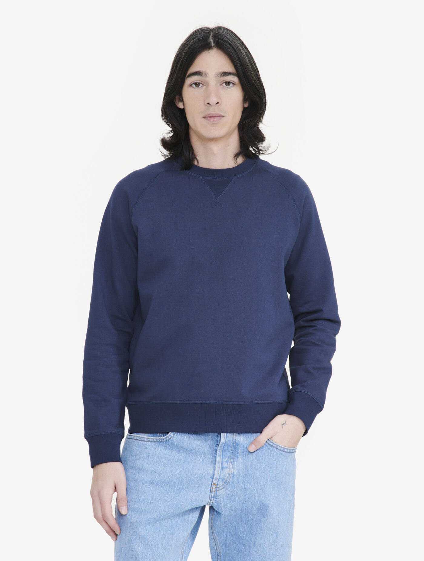French terry crewneck sweatshirt online