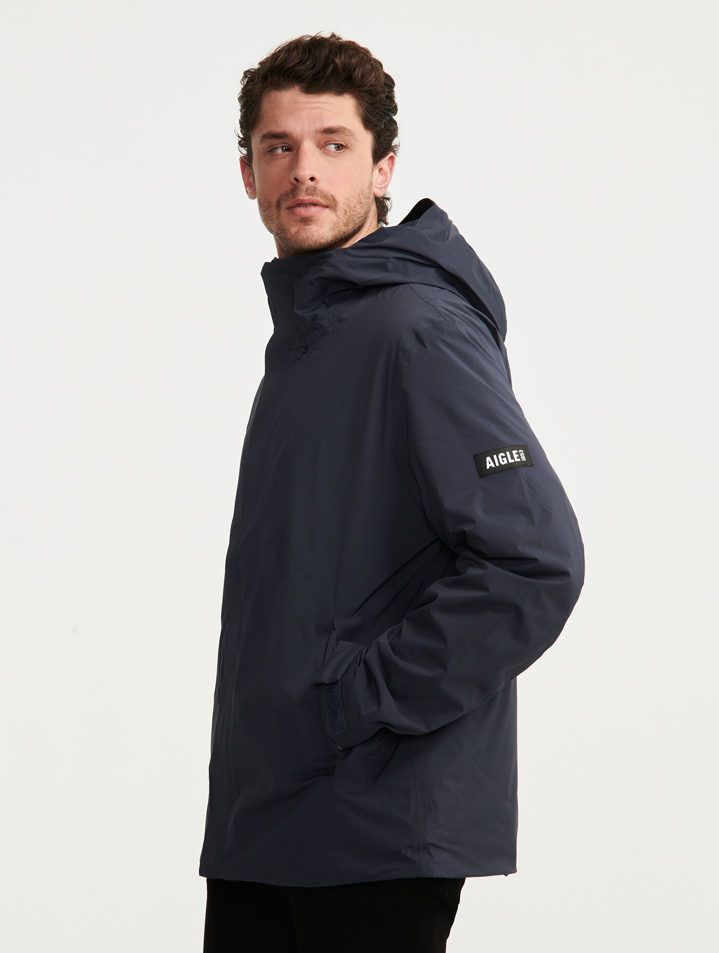 Short Hooded Padded Dupont Sorona MTD 2L Jacket collection AIGLE