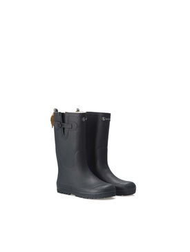Children's fur-lined rubber boots