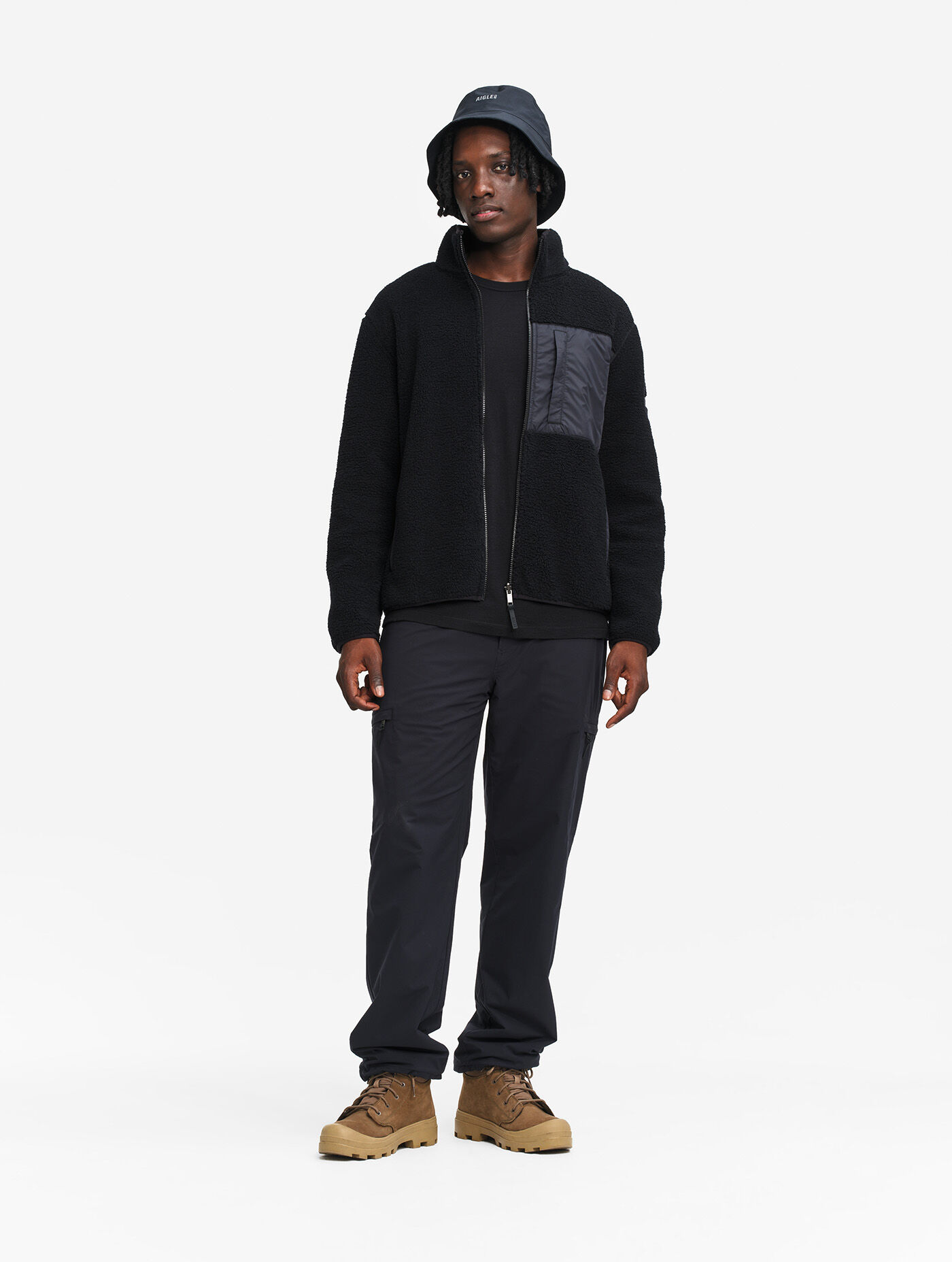 two-tone sherpa jacket t-kit