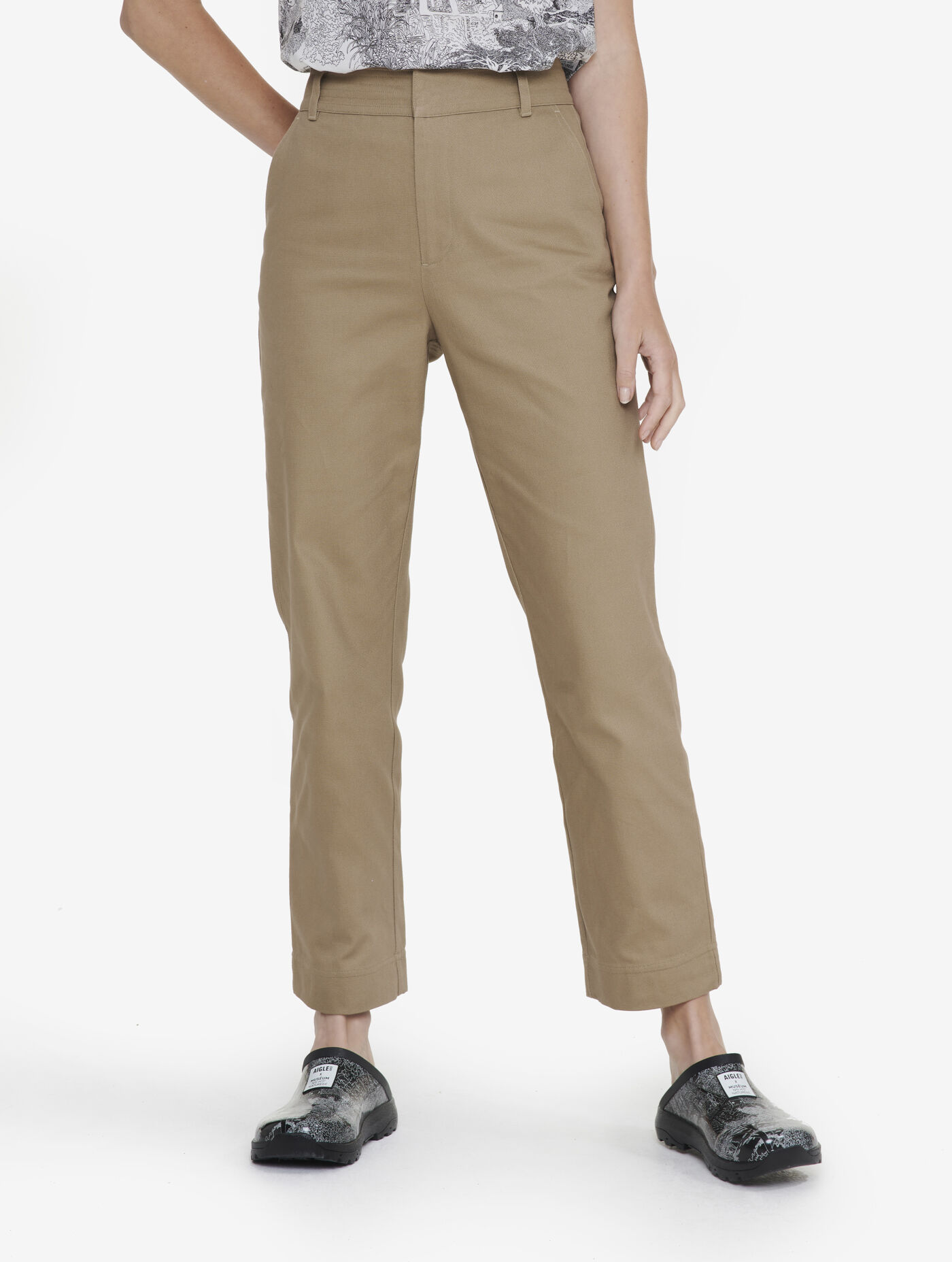 Pantalon droit en twill coton aigle storefront catalog fr AIGLE