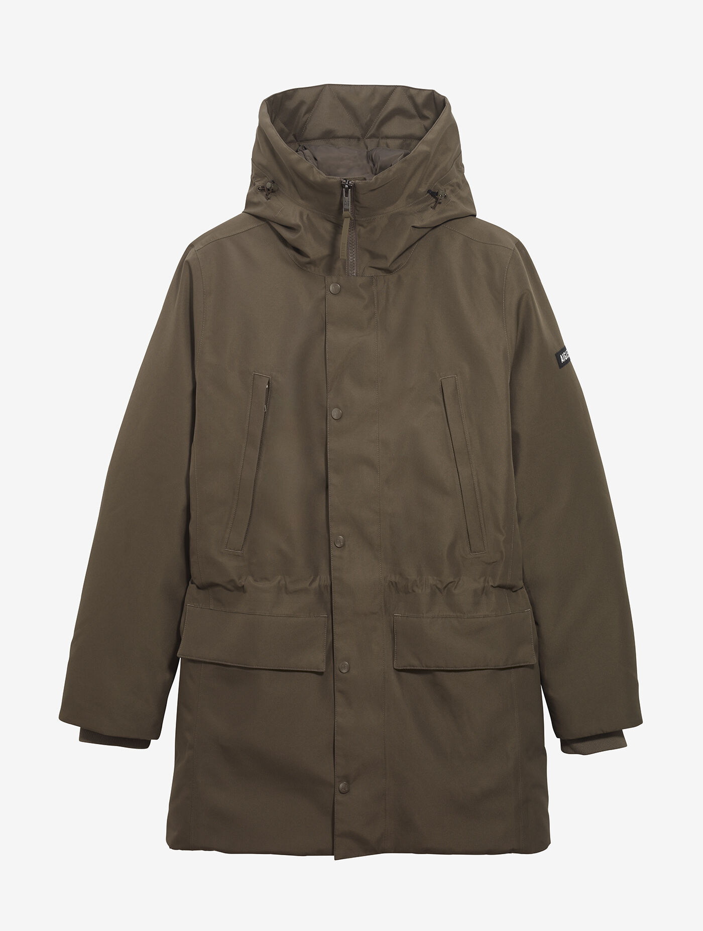 Long hooded Gore Tex feather and down parka categories AIGLE