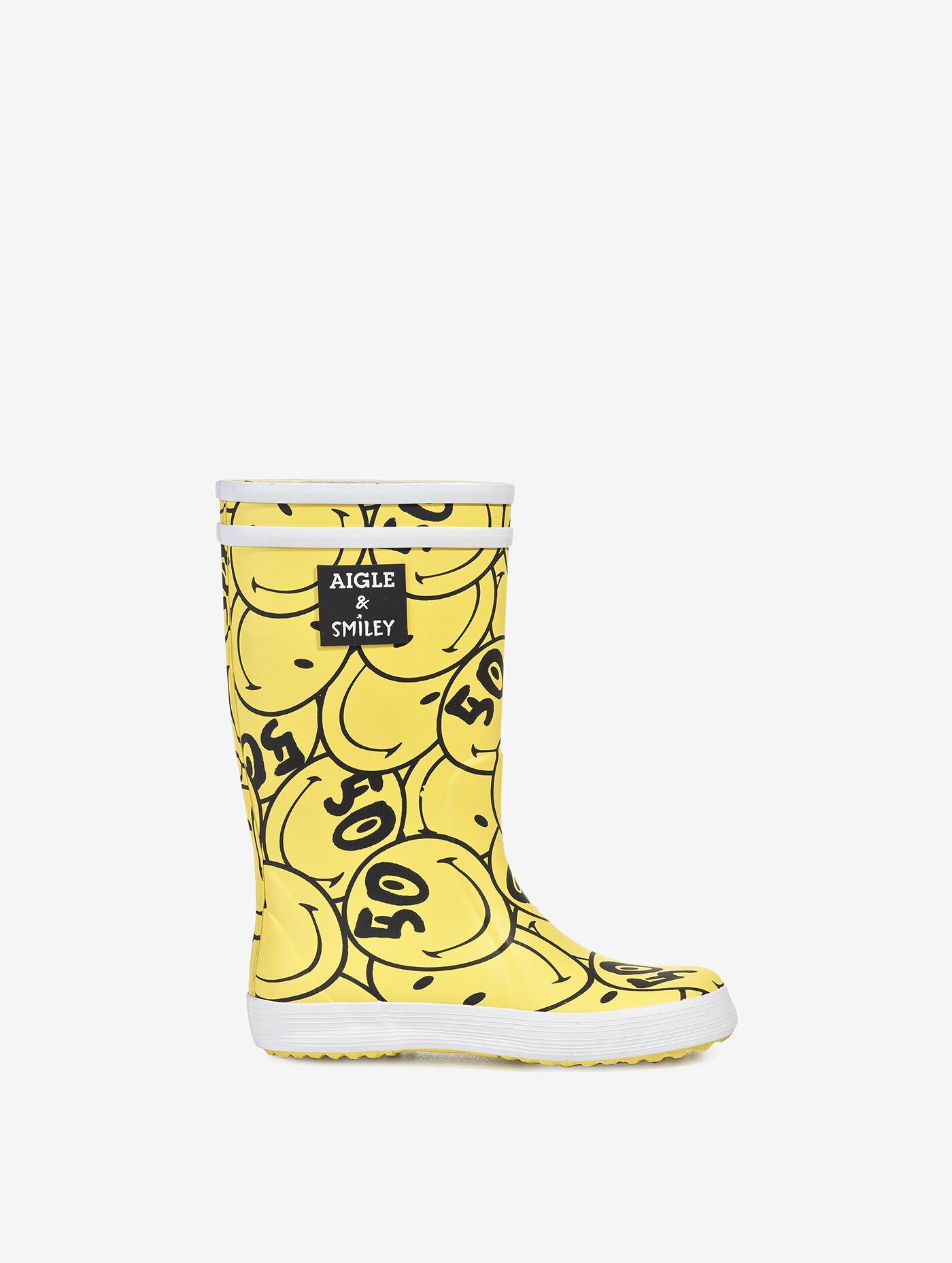 Aigle - Iconic children's boots, printed version Jaune