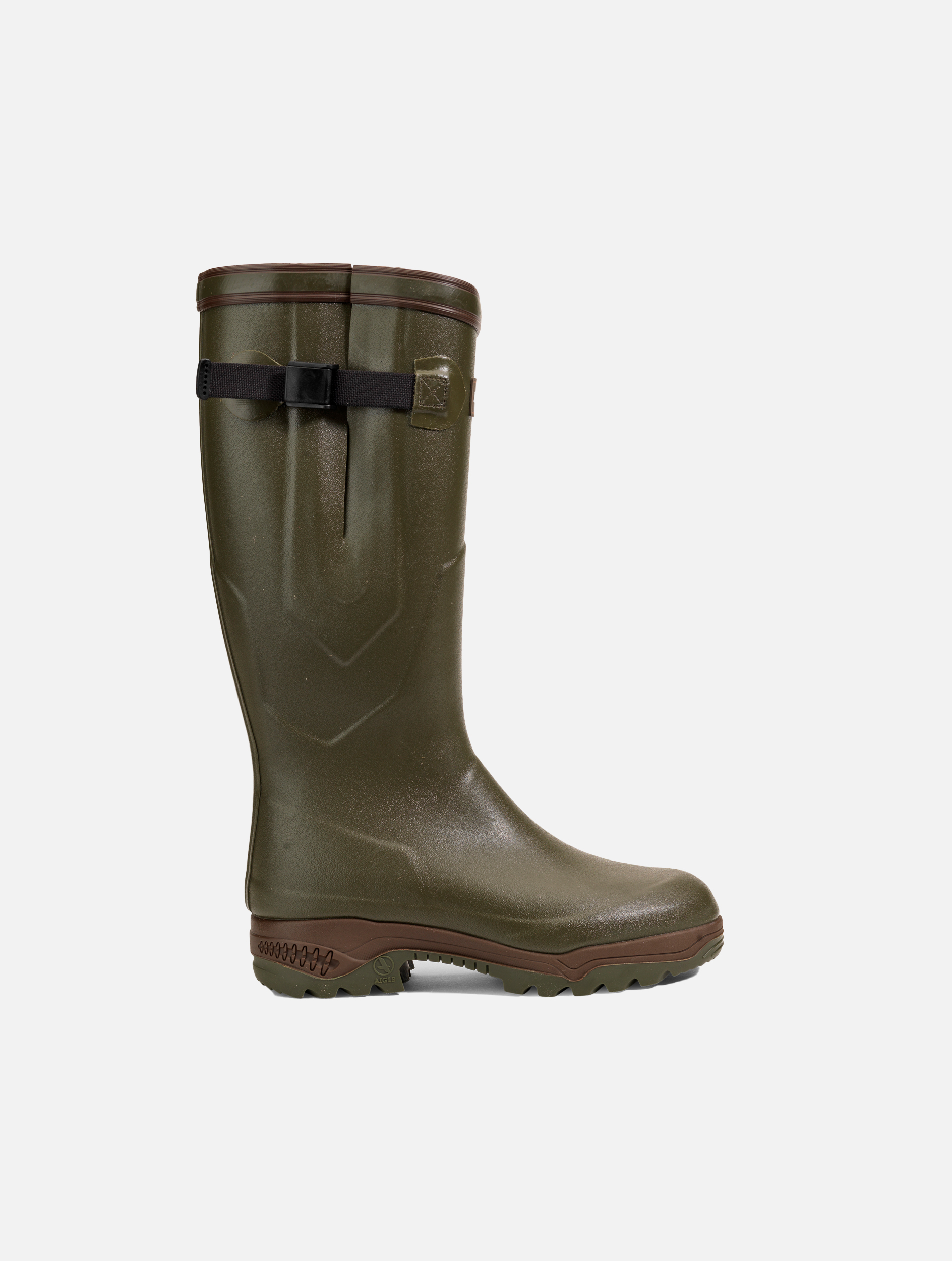 New Aigle Parcours 2 Vario Mens Womens Green Adjustable Wellies Wellington Boots 