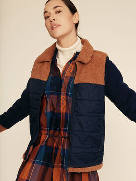 Blouson polaire bombardier hybride