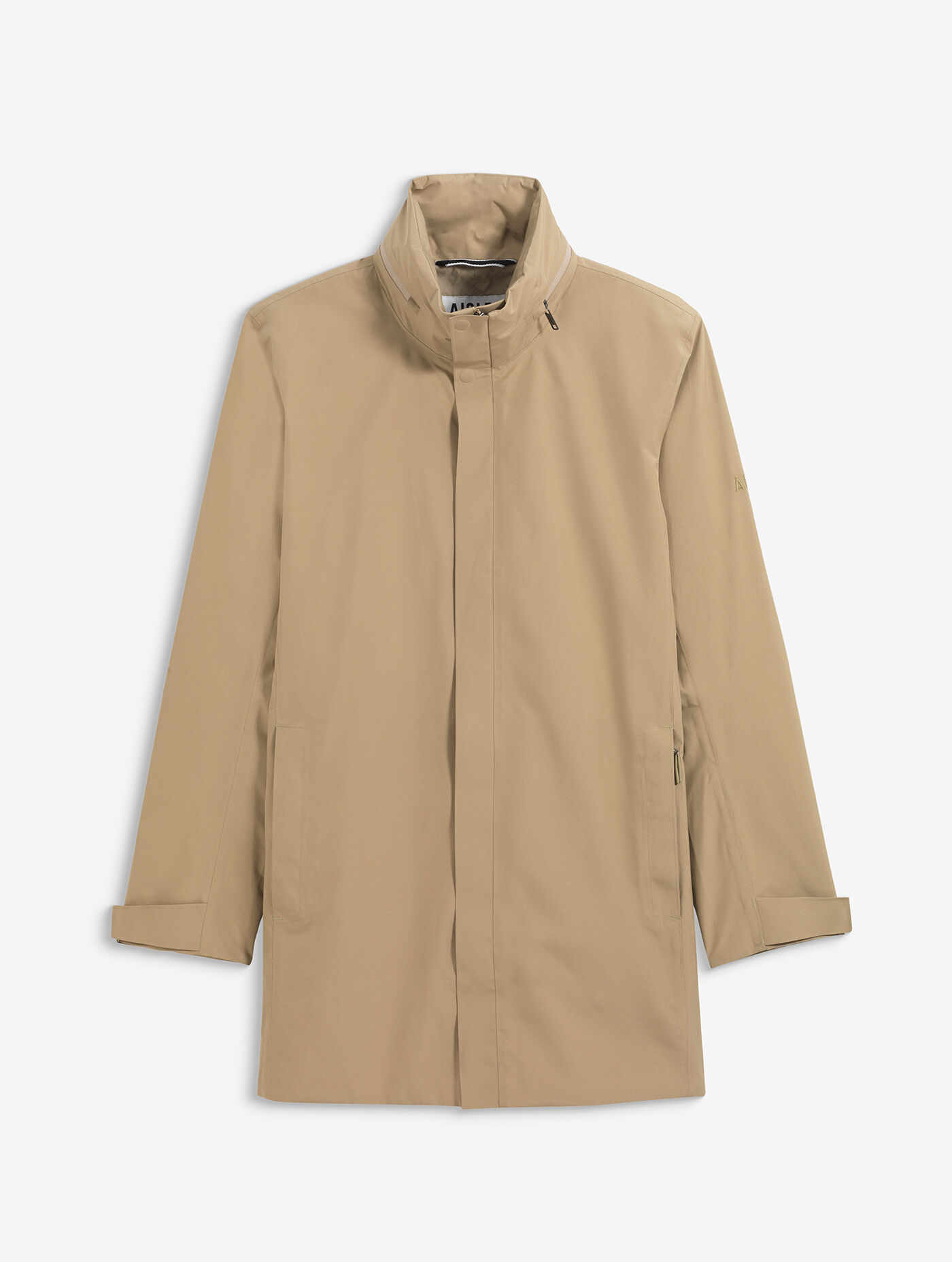 Long 2-layer GORE-TEX® parka with rétractable hood - beige