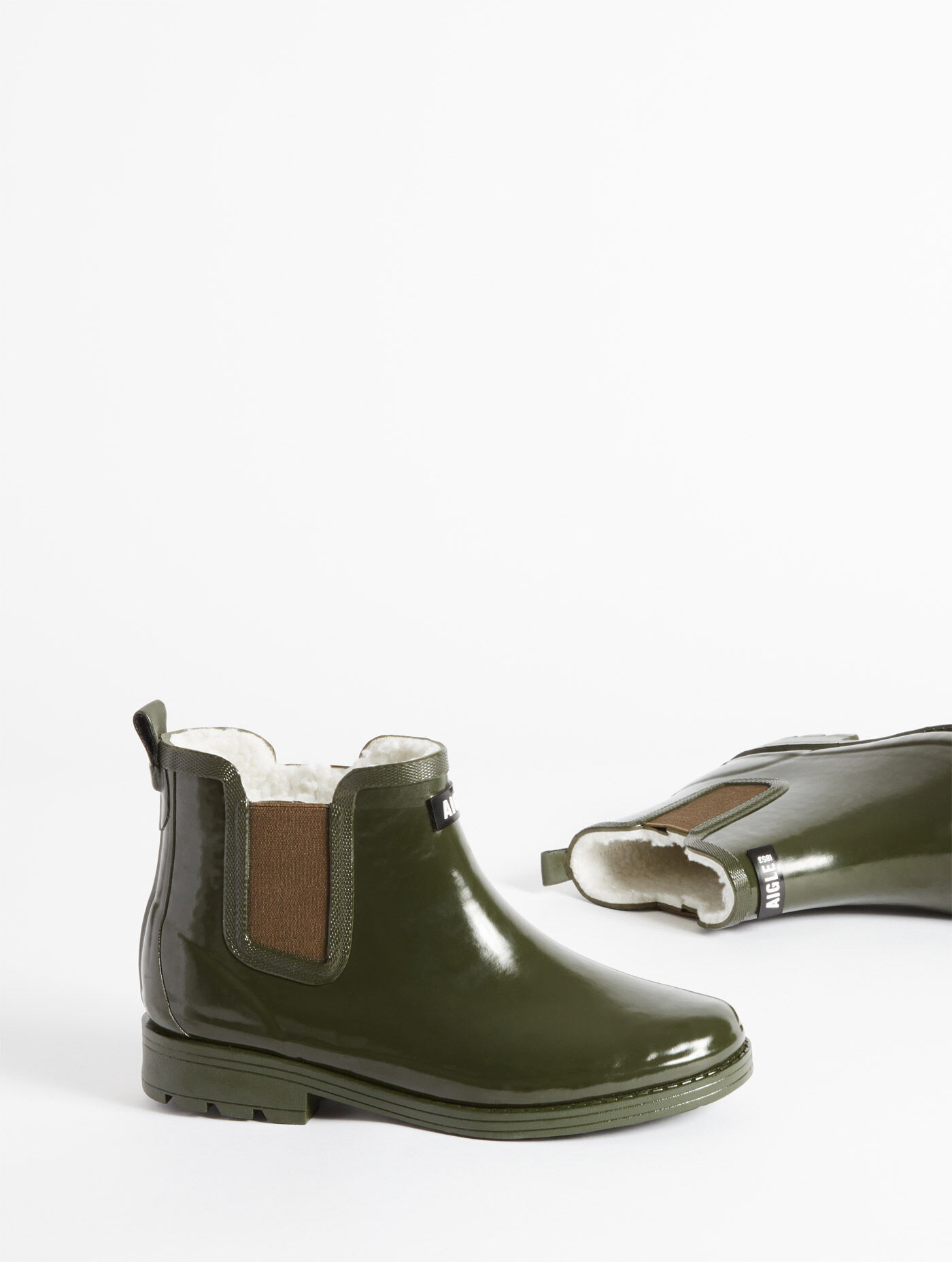 Rain boots with fur cheap