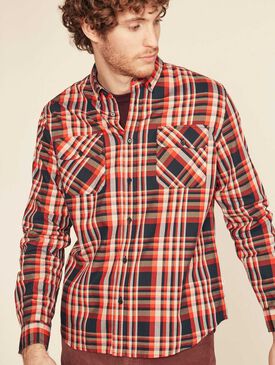 Straight-cut check shirt