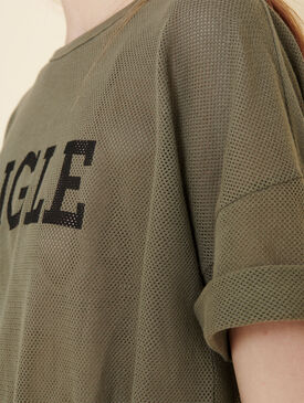 Oversized mesh T-shirt