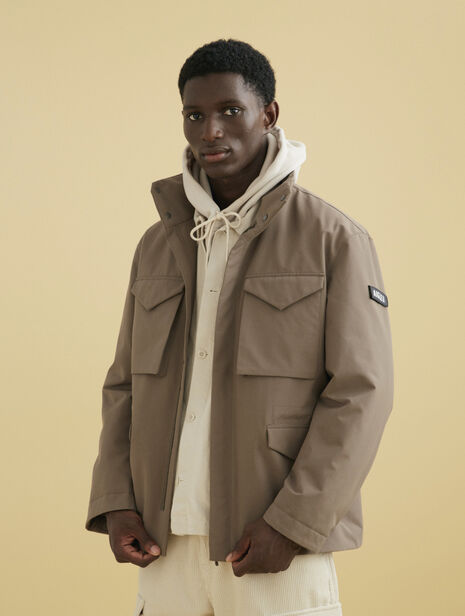 Mid-length Dupont Sorona® quilted waterproof parka