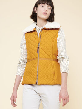 Water-repellent quilted bodywarmer