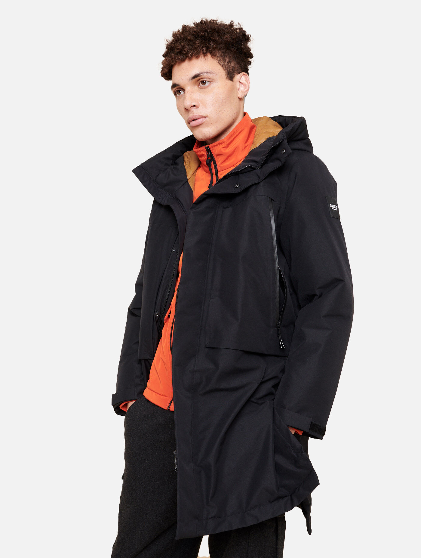 Aigle Long warm Gore Tex parka Noir Merodin AIGLE