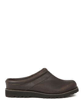 Men's leather clogs