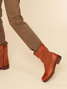 Women's leather boots, made in Portugal