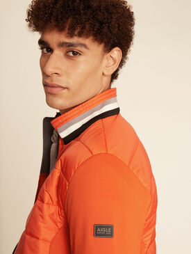Hybrid fleece quilted jacket