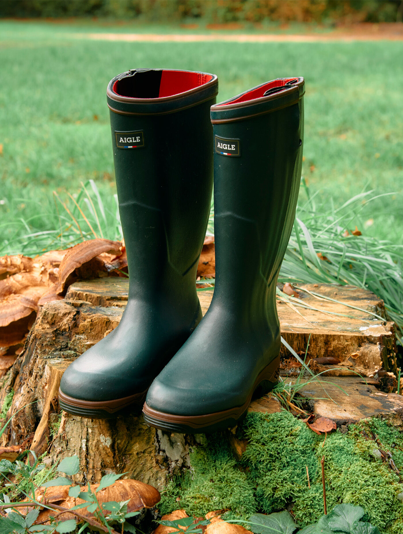 Anti-fatigue boot Parcours 2.0 neoprene-lined with full zip - kaki
