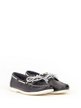 Chaussures bateau cuir Femme