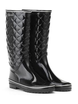 Botte de pluie vernie femme