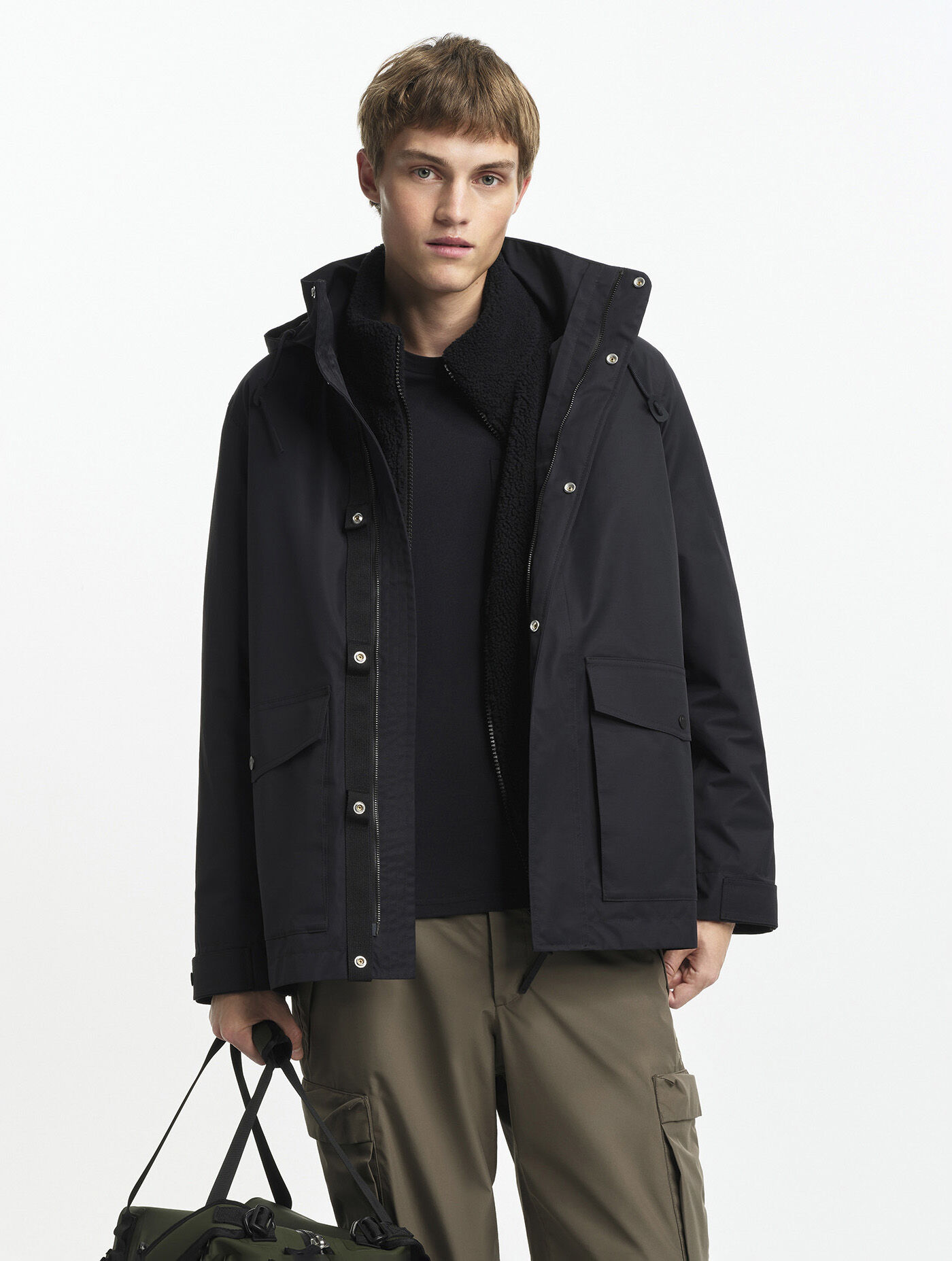 Short t-kit parka in MTD twill