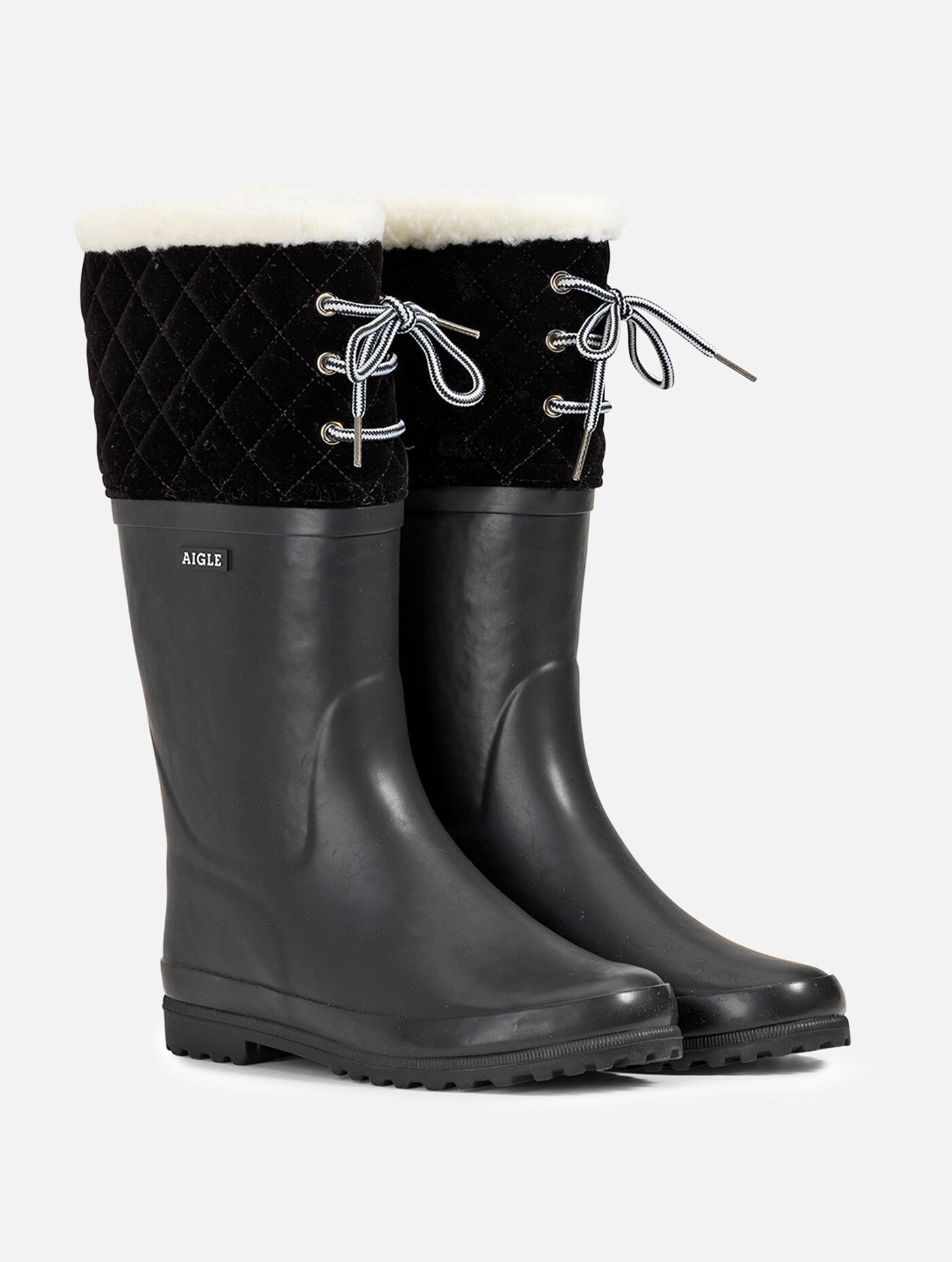 Aigle fur lined boots clearance