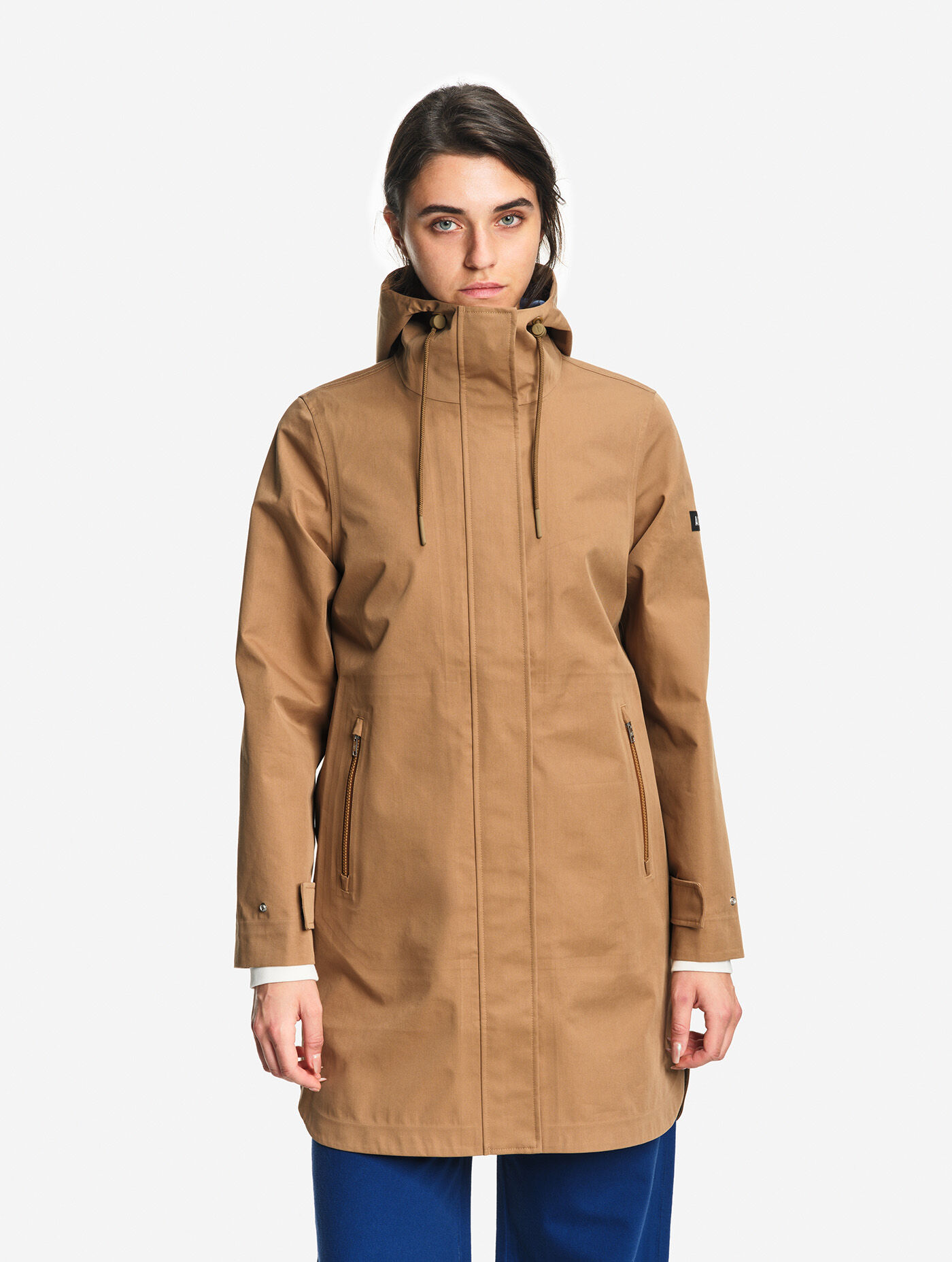 新品　BRIEFING MS CE LOGO TAPE PARKA ブラウンL Long waterproof parka with slits 3 layers MTD® - marron categories