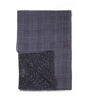Women's printed wool scarf