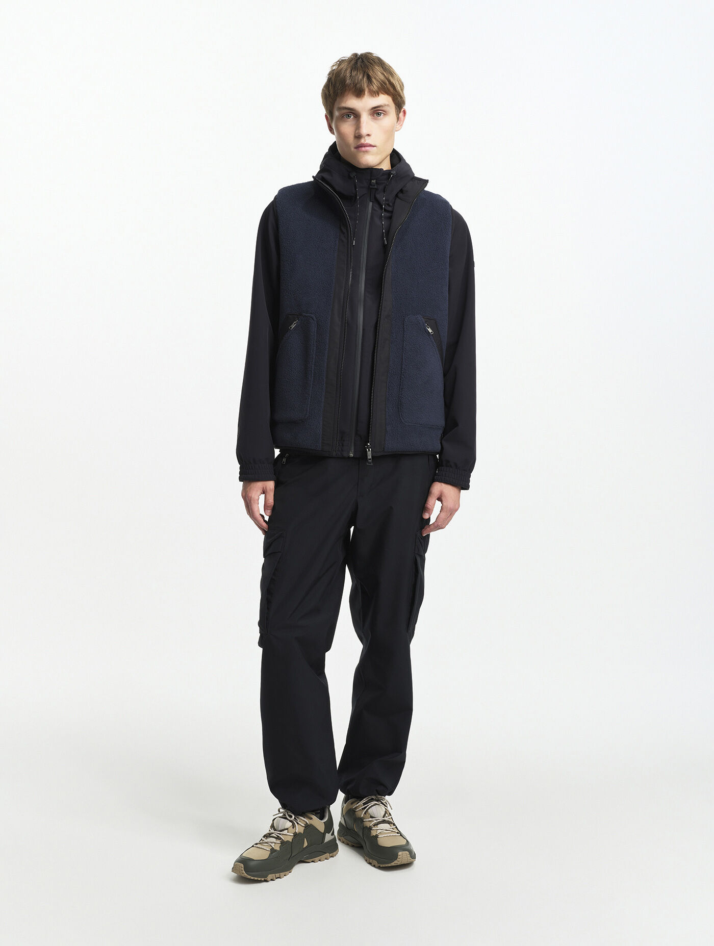 Reversible sherpa vest t-kit
