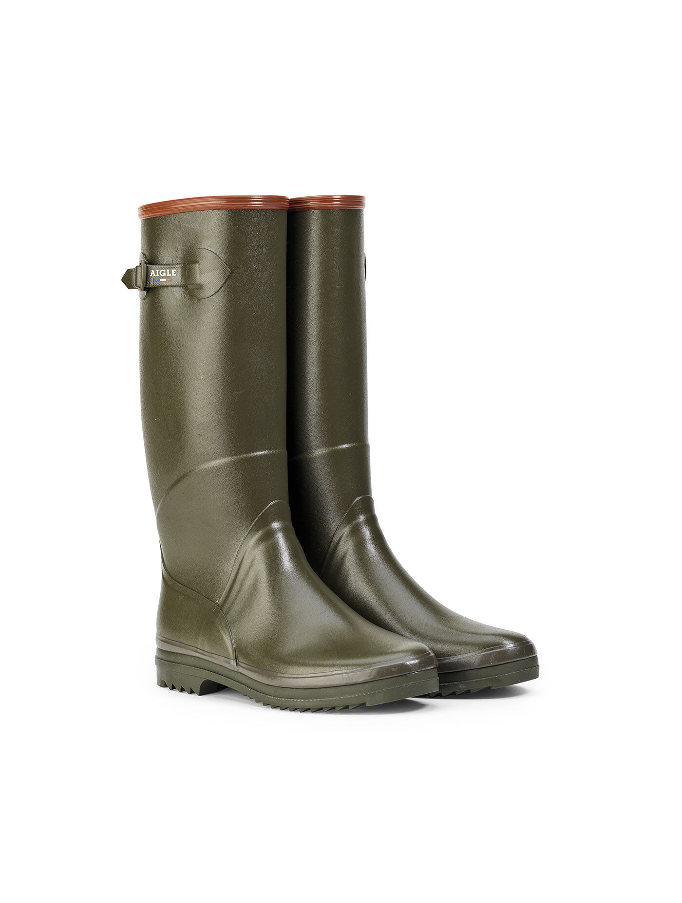 Aigle - Classic and feminine rain boots, Made in France Kaki