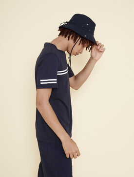 Double-stripe cotton T-shirt