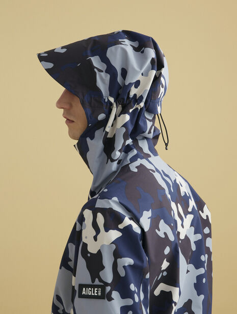 Mid-length print hooded MTD®2.5L jacket