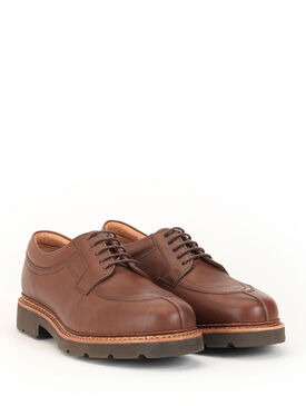 Men's leather post-hunting Derby shoes