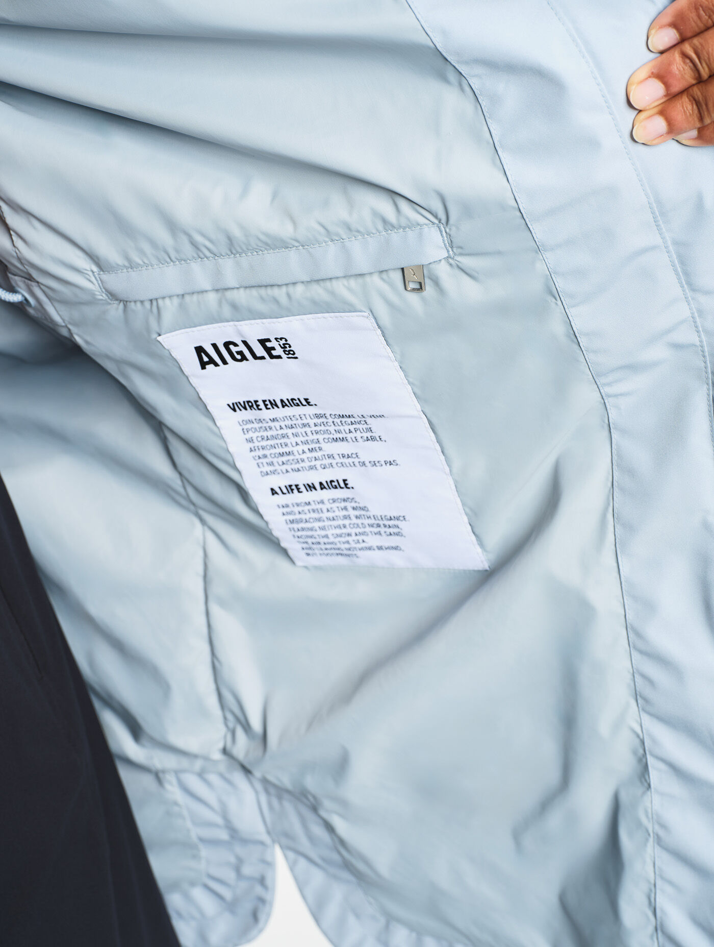 Long GORE-TEX® hooded parka - bleu categories | AIGLE