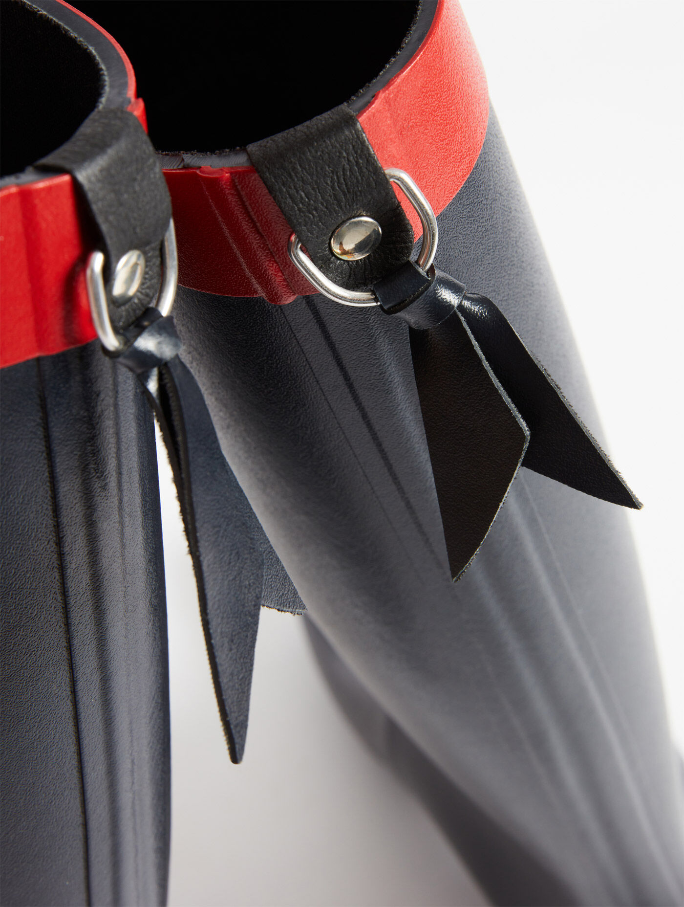The equestrian-inspired heeled rain boot - bleu women | AIGLE