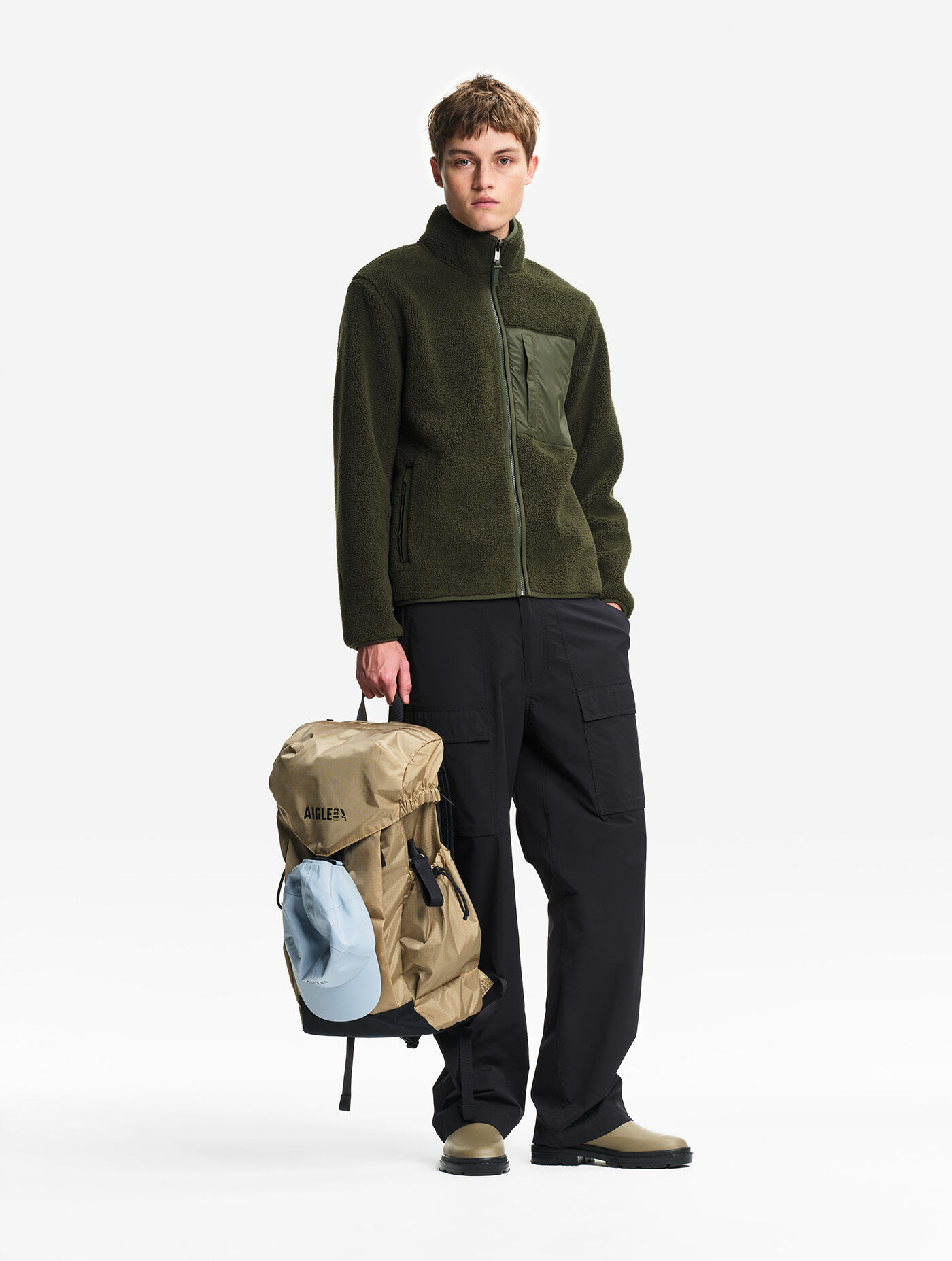 Two-Tone Sherpa Jacket T-KIT