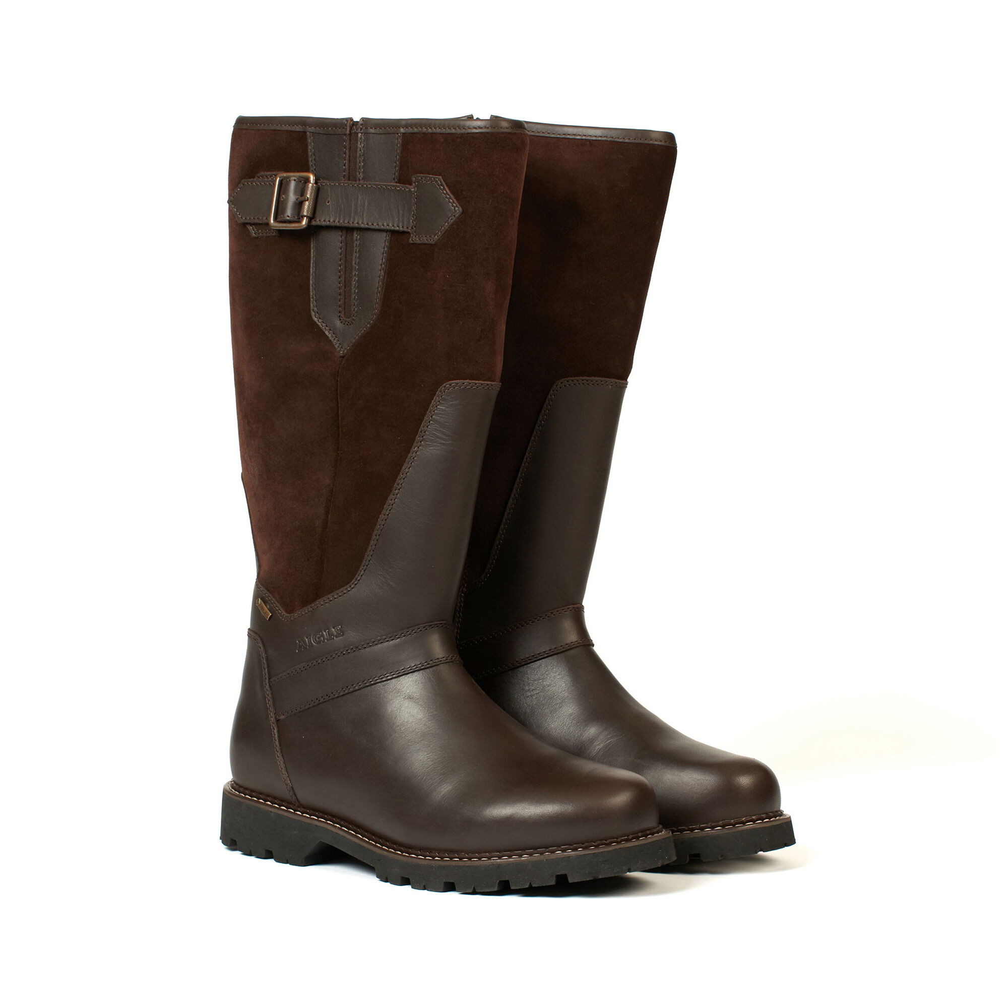 botte de chasse en cuir