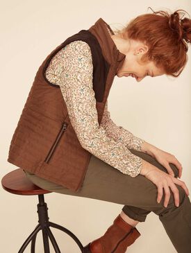 Gilet matelass&eacute; esprit chasse