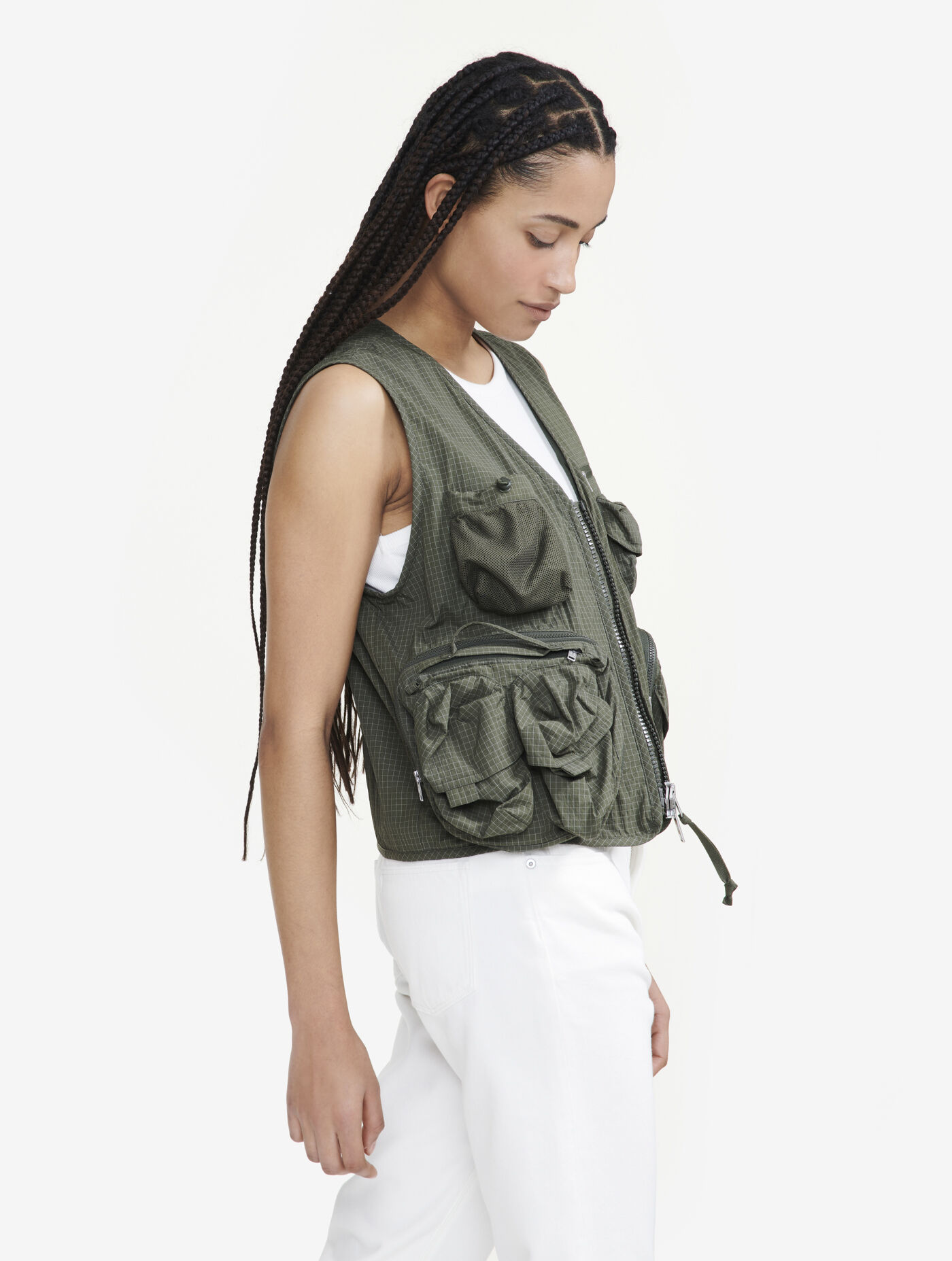 Sleeveless multi pocket gilet aigle storefront catalog fr AIGLE