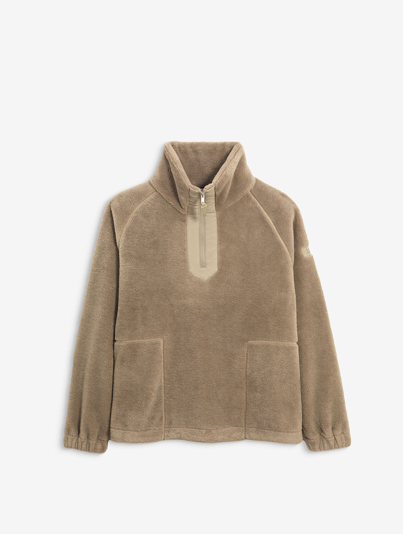 Heavy fleece half-zip sweater