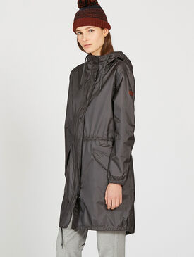 Packable rain parka