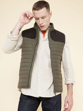 Gilet matelass&eacute; esprit chasse
