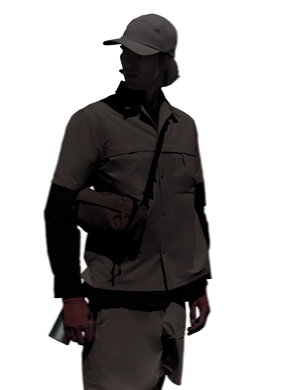 Personnage homme portant Solar Pack