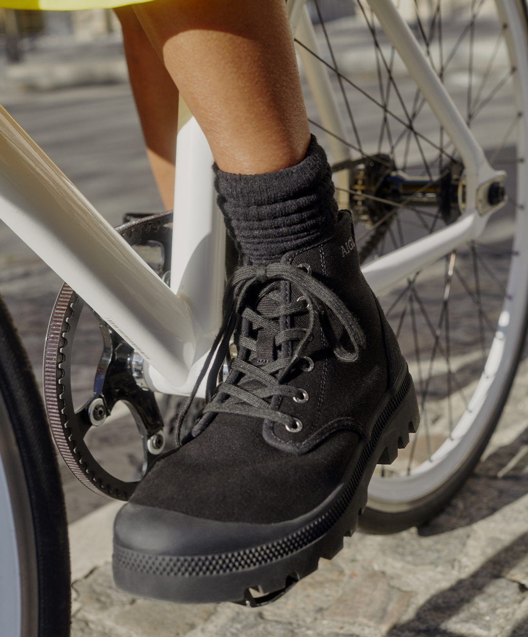 Aigle The urban ankle rain boot, Made in France Noir Fulfeel