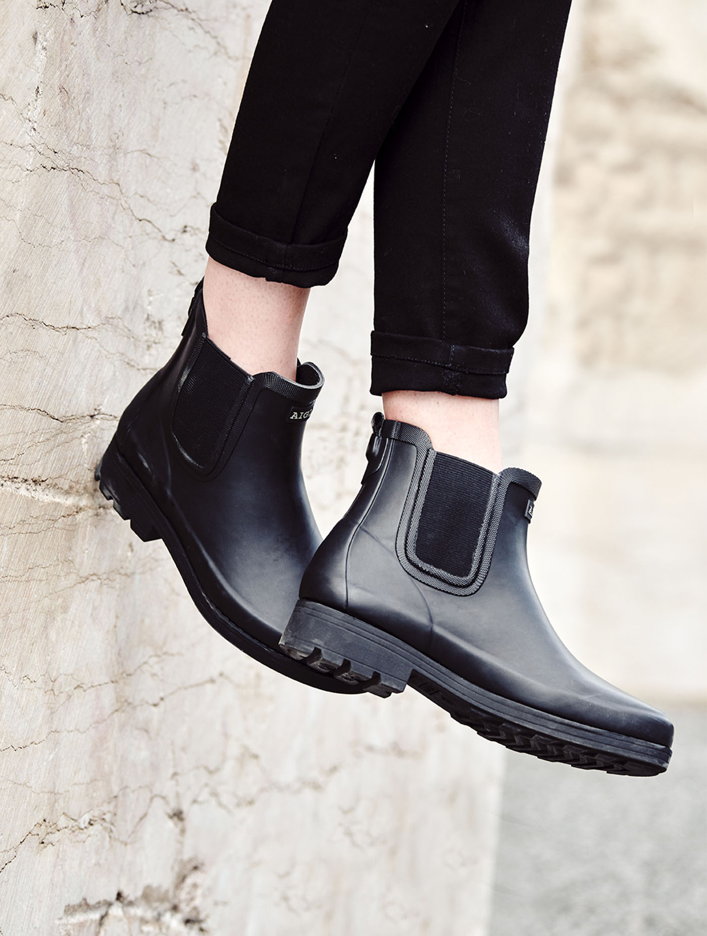 The equestrian-inspired ankle rain boot 