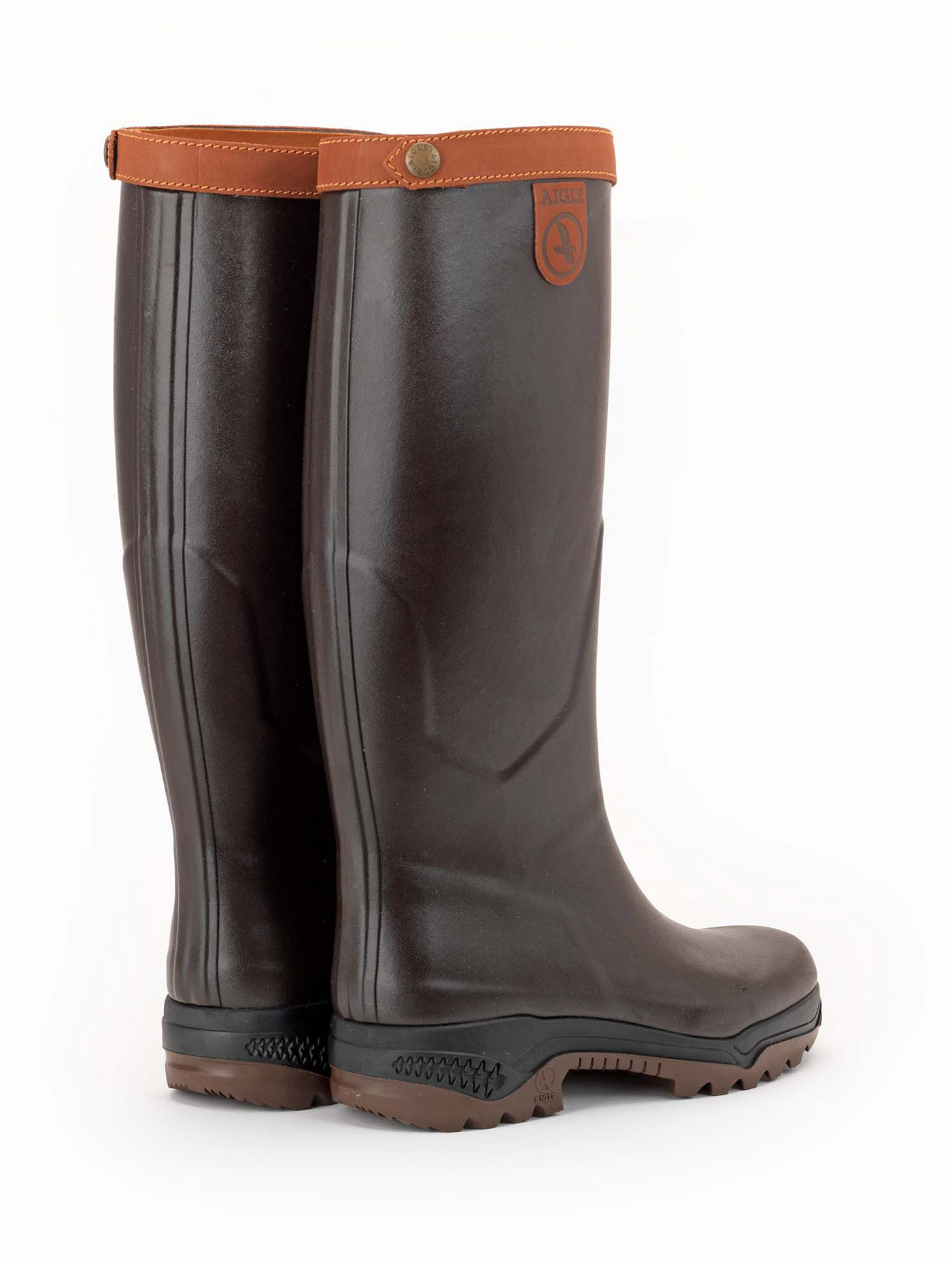 botte de chasse en cuir