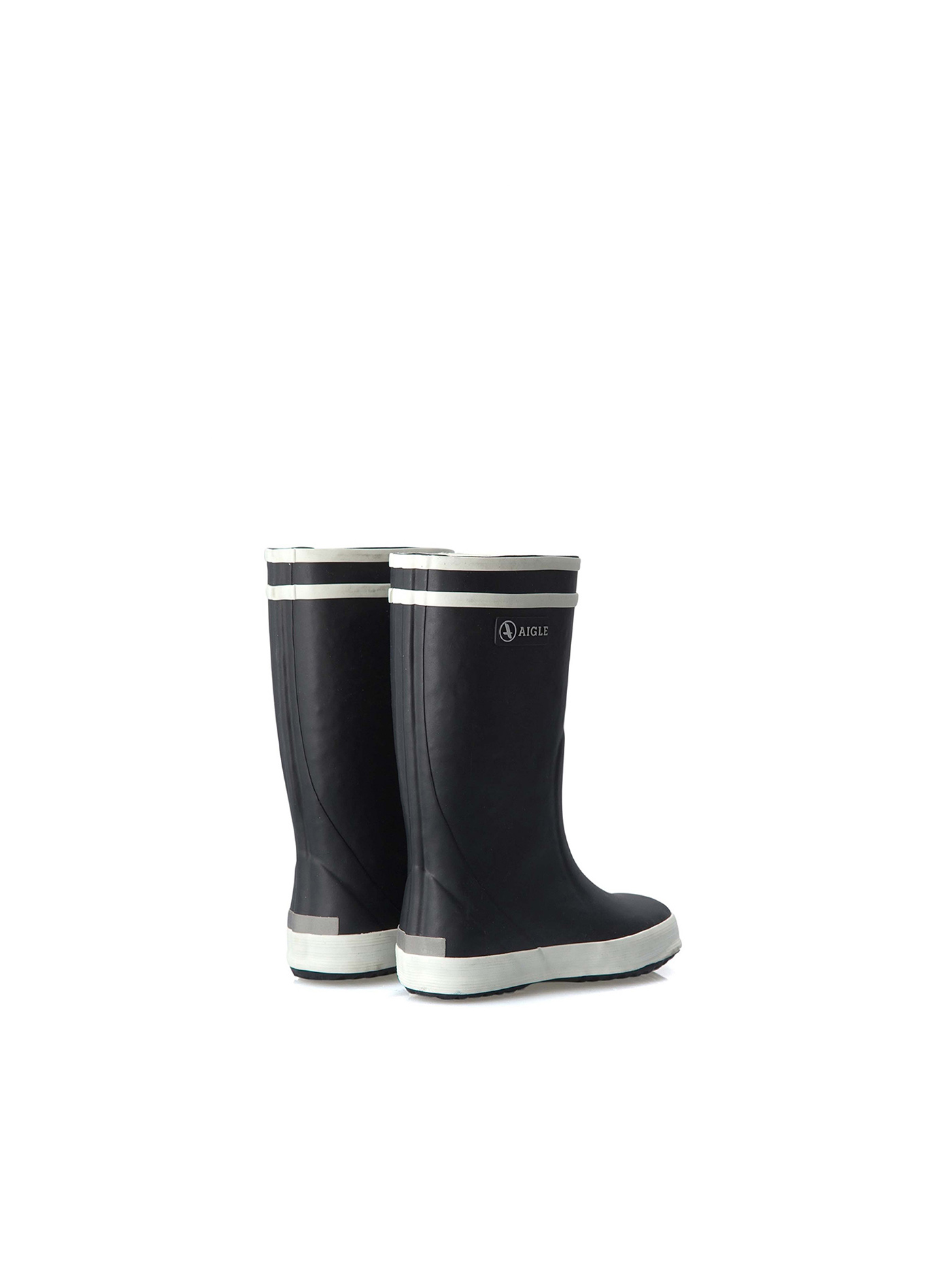 Aigle Children S Fur Lined Rubber Boots Marine Lolly Popchildren Aigle