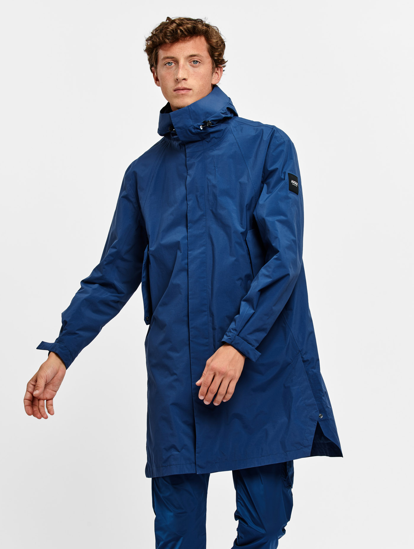 Long waterproof windproof coat