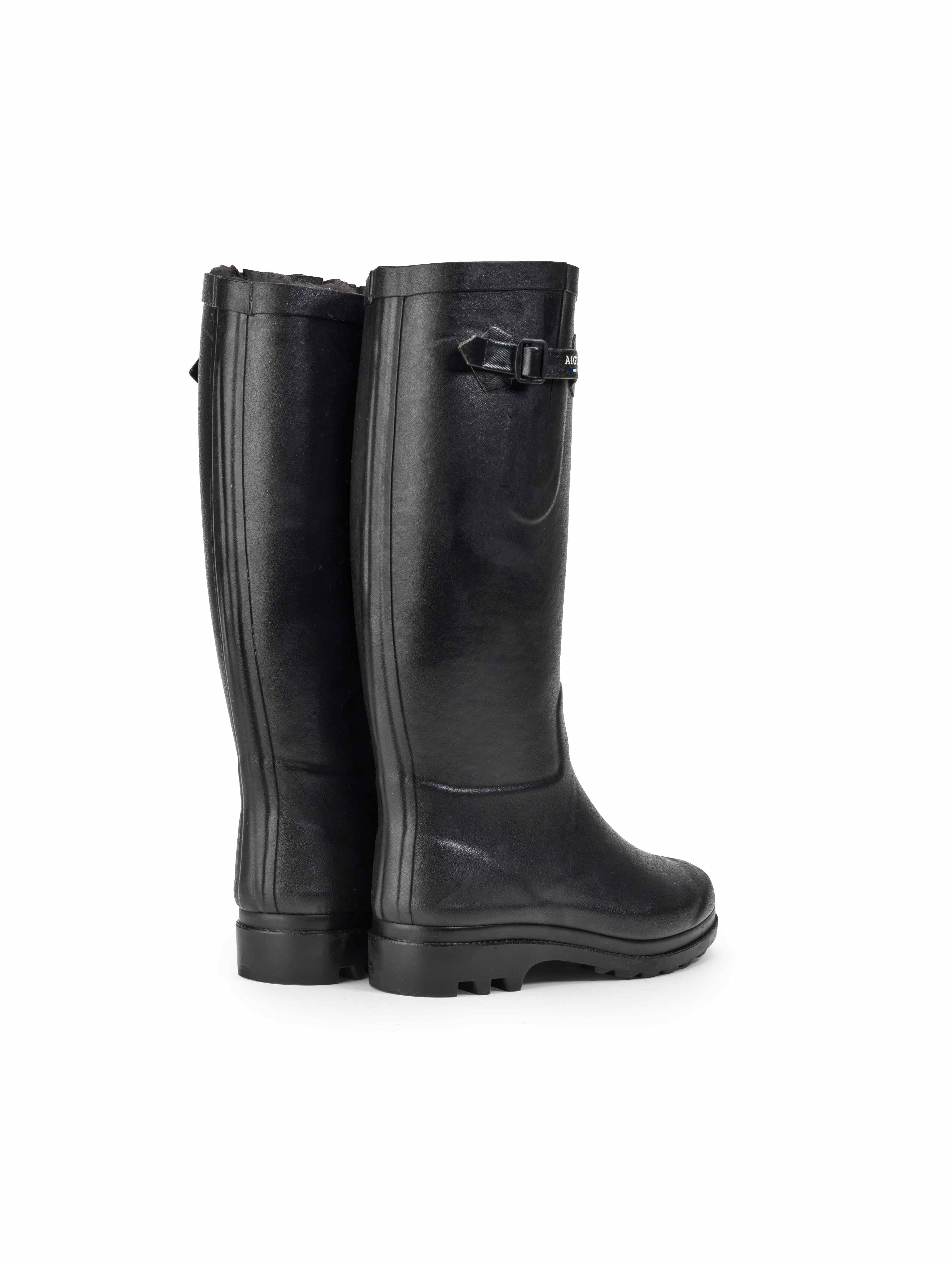 lined rubber boots womens