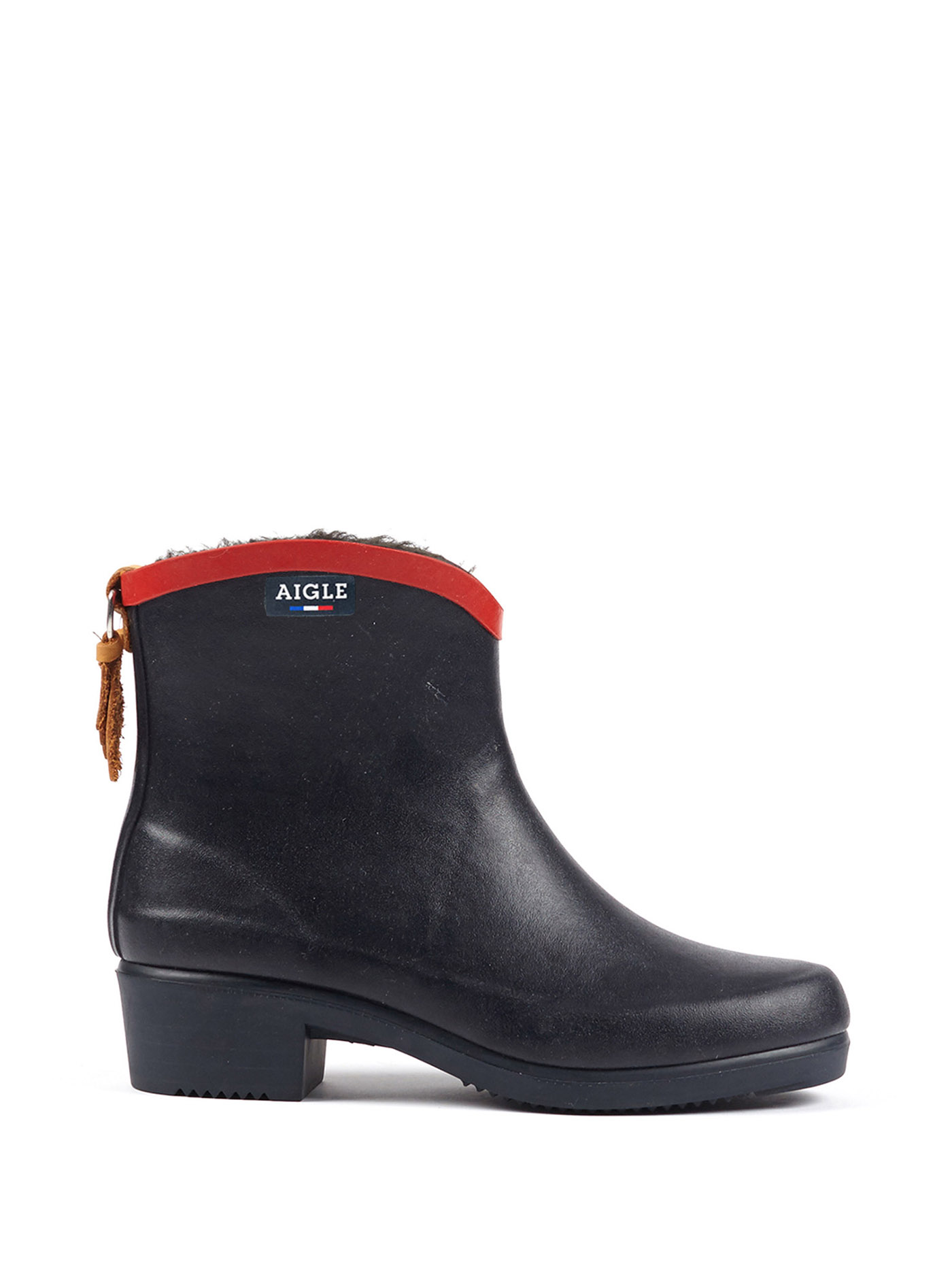 aigle fur lined boots